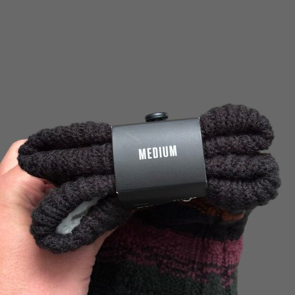 Stance Unisex Toasted Slipper Crew Socks Black Stripe A549D21TOA-BLK Medium NWT - Picture 3 of 8